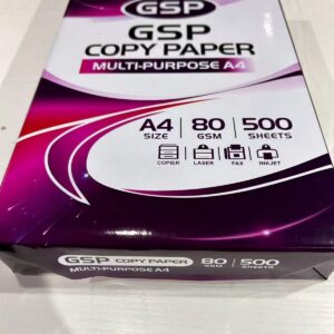 A4 PAPER, 80 GSM, GSP COPY PAPER, MULTI-PURPOSE A4